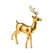 E74E Elegant Golden Deer Figurine Decoration for Home Office Tabletop Shelf Ornament