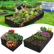 Garden Planting Bag Multi-gird Felt Growing Bag Rectangle Planting Nursery Pot Vegetable Tomato Potato Planting Container Plant