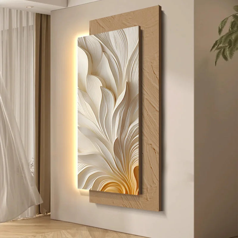 3D living room decoration painting, corridor hanging painting, simple and atmospheric living room entrance wall lamp painting