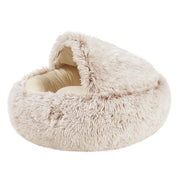 Cat Bed for Deep Sleep  Plush and Warm  Cat Cave Comfortable and Supportive  Easy to Clean  Non-slip Bottom  Suitable for Small