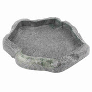 Reptile Feeder ABS Resin Imitation Rock Design Food and Water Dish Feeder Bowl for Tortoise Lizard