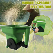 Garden Seeder Manual Seed And Fertiliser Applicator Spreader Fertiliser Hand Lawn Melt Snow Tools Crank Garden Small B2Z9