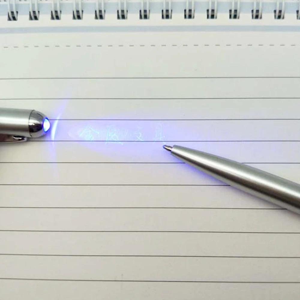 Funny Pen 2 in1 Invisible Ink Magic Security Handwriting Pen With UV Light