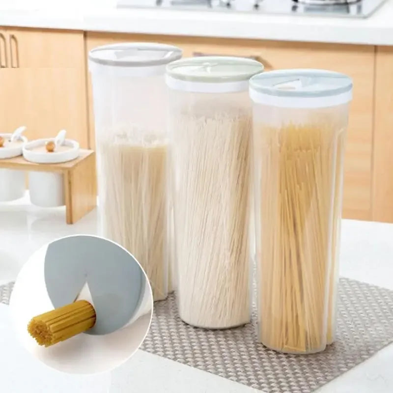Food Storage Container for Multifunction Pasta, Noodle, Grain, Cereal, Bean, Rice, Kitchen Seasoning, Sealed Box, Food Canister