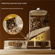 Cute Smiling Cat Automatic Feeder And Water Dispenser Pet Supplies Feeding Organizer Suitable for Cats And Small Dogs
