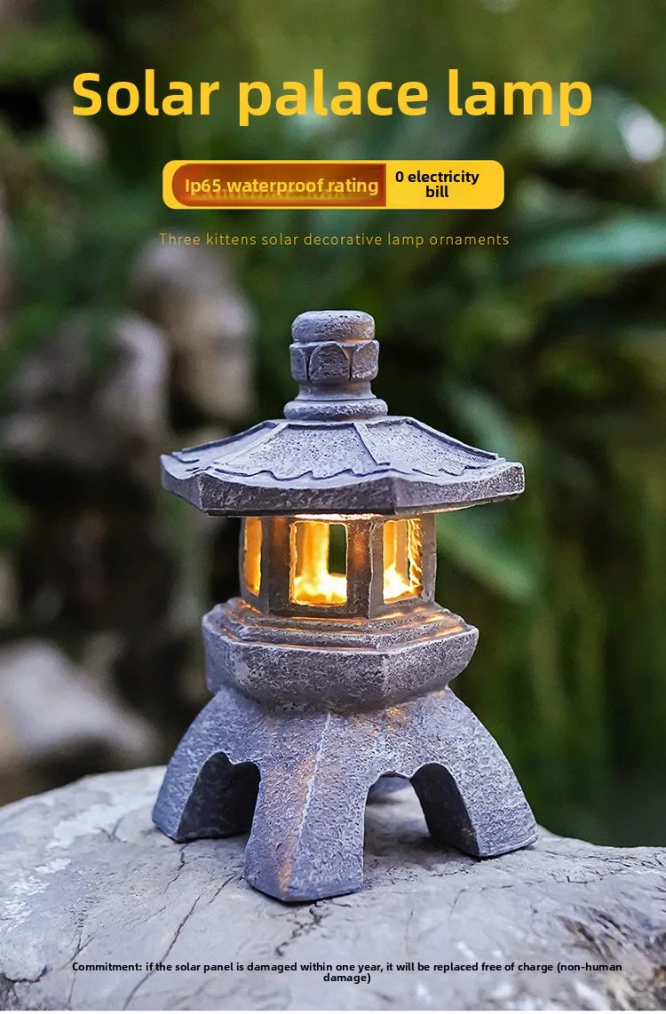 Garden Sculpture Yard & Garden Decors Outdoor Gardens Decoration Solar Powered Lamp Accessories Decorations Decor Supplies Home