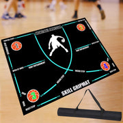 Basketball Practice Equipment Non-Slip Basketball Footstep Mat Basketball Training Mat for Youth and Adult Ball Control Training