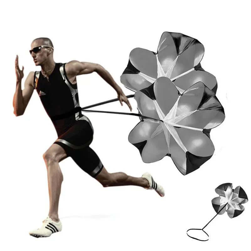 Parachute Agility Training Soccer  Fitness Running Chute SportsUmbrella Football  Resistance Rope Adjustable Speed