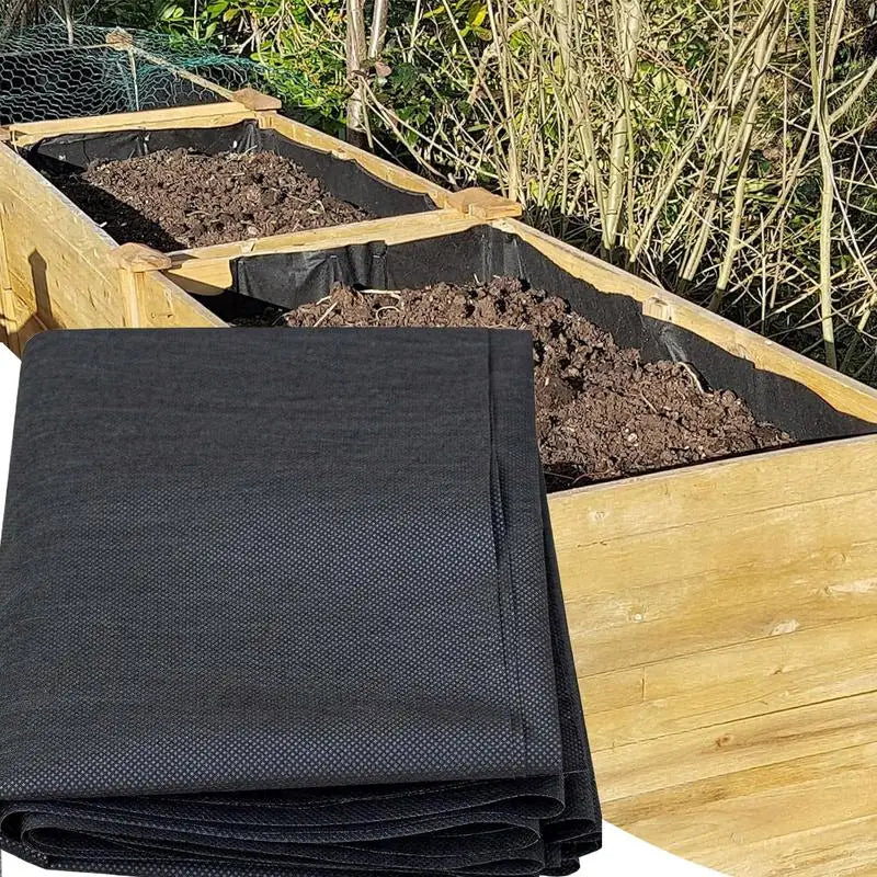 Landscaping Fabric Breathable Recyclable Waterproof Garden Bed Liner Ground Cover Gardening Pots, Planter & Accessories 1.6*2.9M