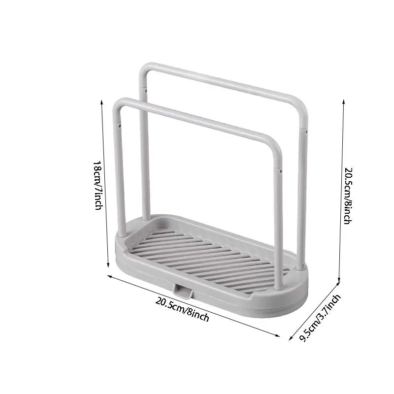 Kitchen Rag Drain Stand Kitchen Accessories Sink Drainage Shelf Sink Drain Storage Basket for Sponge Rag Wire Ball 1/2/3PCS
