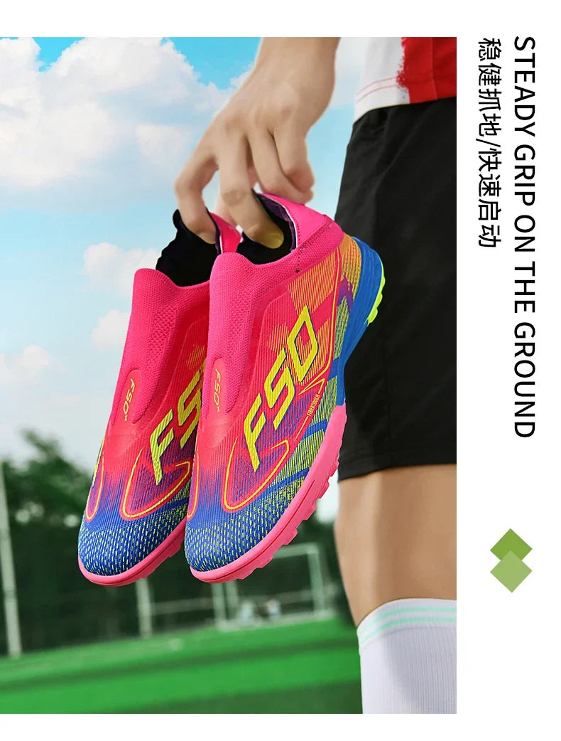Men Women Soccer Shoes Society Professional Ultralight Cleats Indoor Football Shoes Training Outdoor Football Boots Resistant
