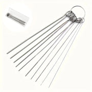 10 Stainless Steel Needle Shower Head Cleaning Brush Set, Suitable for Multi Size Shower Heads,bathroom Accessory Cleaning Tools