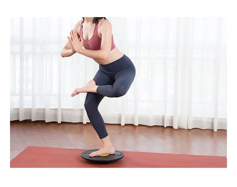 Yoga Balance Board Fitness Exercise Training Pedal Sense System Training Balance Board Warp Board Yoga Board Fitness Equipment
