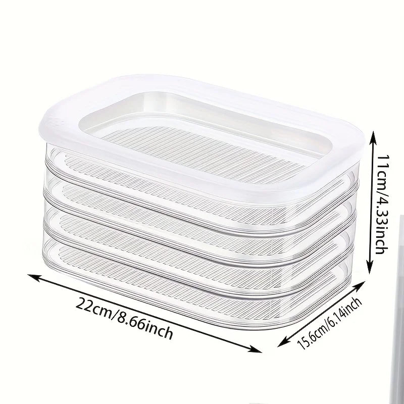 3/4 layer, can stack food storage containers, refrigerator storage boxes, meat fresh-keeping boxes, cooked food storage boxes,