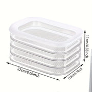 3/4 layer, can stack food storage containers, refrigerator storage boxes, meat fresh-keeping boxes, cooked food storage boxes,
