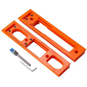 Woodworking Tools Slotting Template Adjustable Length Positioning Board with Scale Base Plate Suitable for Concealed Hinges