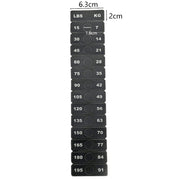 1pc Fitness Equipment Weight Stickers 4.5/7-91/120kg 5-103kg 5-162.5kg Weight Stack Labels Sticker Gym Counterweight Block Parts