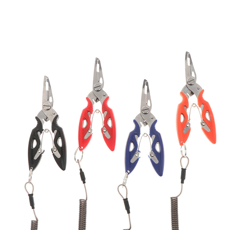 Multifunction Fishing Pliers Tools For Goods Tackle Gear Hook Recover Pliers Vise Knitting Flies Scissors Braid Set Fish Tongs