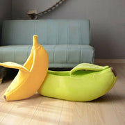 Banana Cat Bed House For Winter Funny Cute Cozy Cat Mat Beds Warm Durable Portable Pet Basket Kennel Dog Cushion Cat Supplies