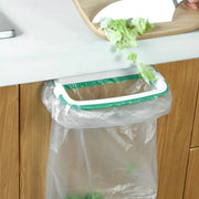 Kitchen Under Sink Garbage Bag Holder Trash Bag Rack Garbage Container Cabinet Door Mount Hooks for Trash Bags Cleaning Cloths