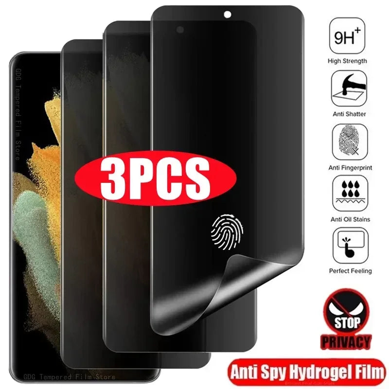 5PCS Anti Peeping Spy Glare Hydrogel Film Screen Protector for Tecno Spark 20C 9T 8C 10 30 40 Pro Plus 5G 4G Privacy Film