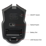 2.4G Wireless Mouse with USB Receiver Ergonomic Optical Mouse Universal Compatibility Computer Gaming Mouse Gift for PC Laptop