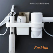 Home Accessory Set Storage Shelf, Holder for Storing Hair Dryer, Curling Iron, Bathroom Organizer