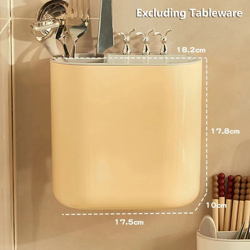 Kitchen Storage Chopsticks Rack Space Saving Tableware Storage Holder Kitchen Chopstick Drain Box Kitchen Knife Storage Rack
