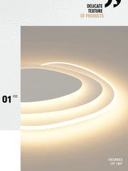 2025 New Arrival: Minimalist Oval Smart Ceiling Light | Artistic Lighting for Living Room & Master Bedroom