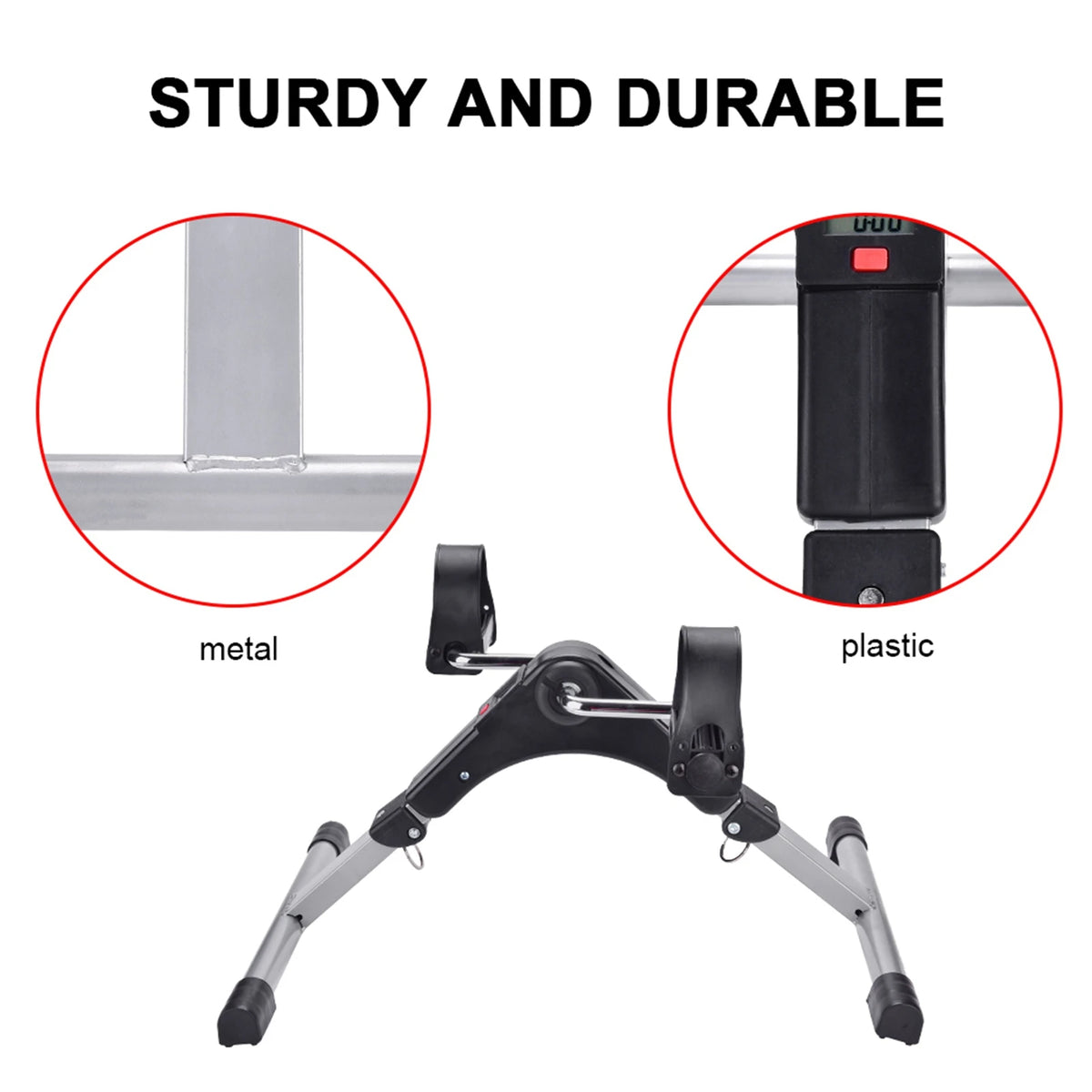 Cycling Gym Exercise Cycling Pedal Exerciser Indoor Folding Cycling Trainer Cycle Pedal Fitness Exerciser Leg Workout