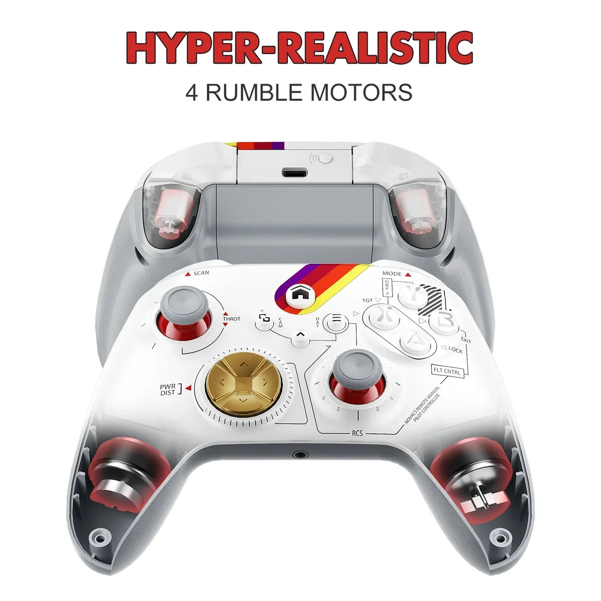 Gaming Gamepad For Xbox One Series X/S Pc With 6-Axis Gyro Sensor Dual Vibration Hall Effect Wireless Game Controller