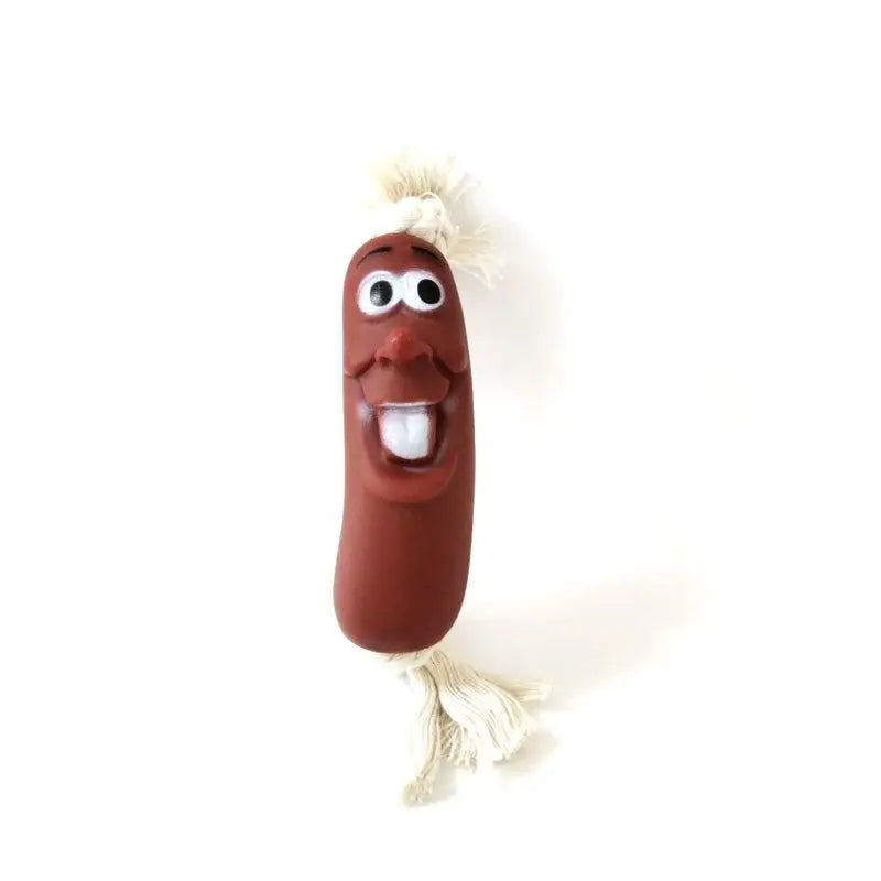 Dogs Pet Sausage Toy Interactive Training Pull Cotton Rope Cotton Rope Resistant Bite Grinding Interactive Funny Pet Supplies