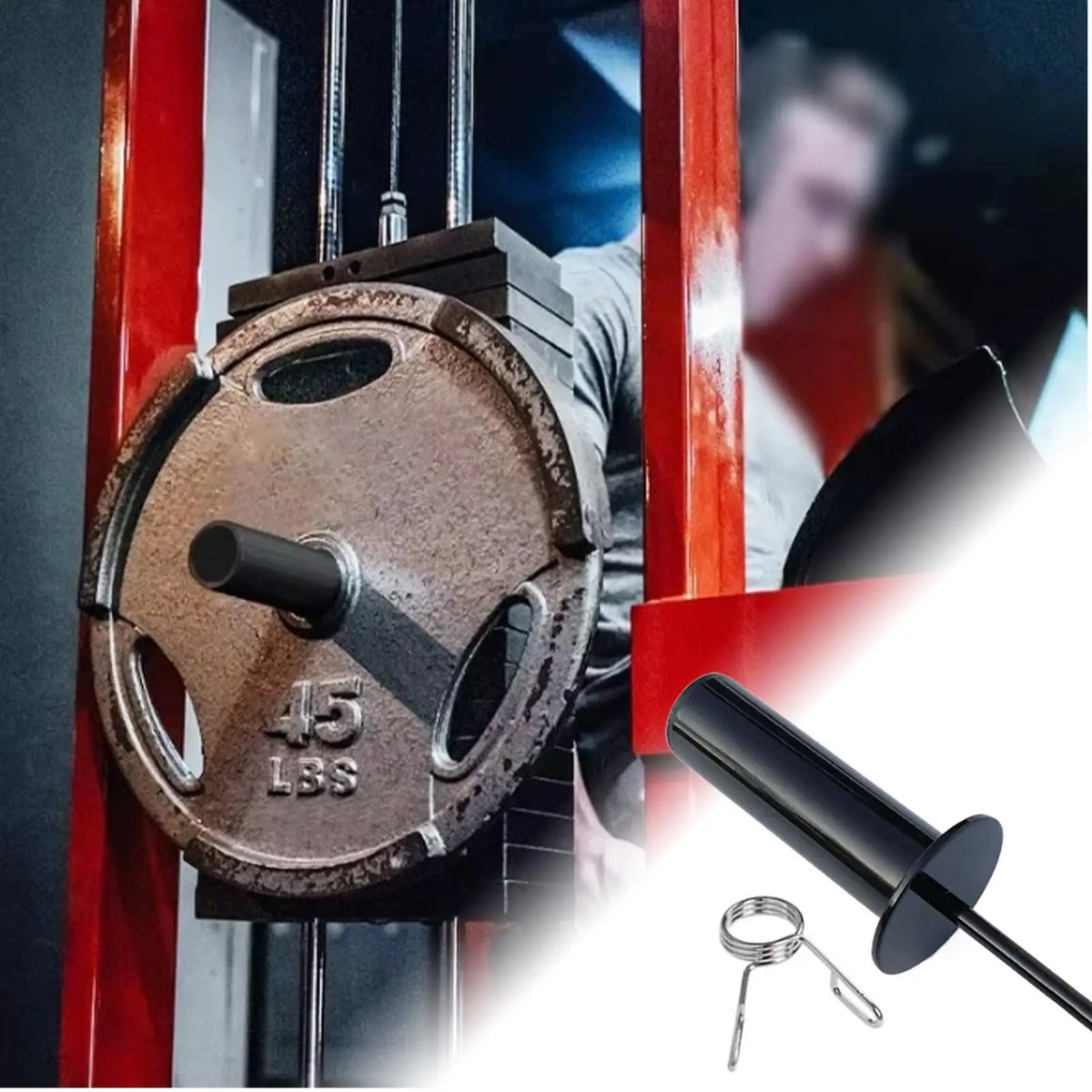 Fitness Loading Pin Freeweight Bar Loading Pin Cable Pulley System Weight Plates Barbell Slice Support Wrist Strength Training