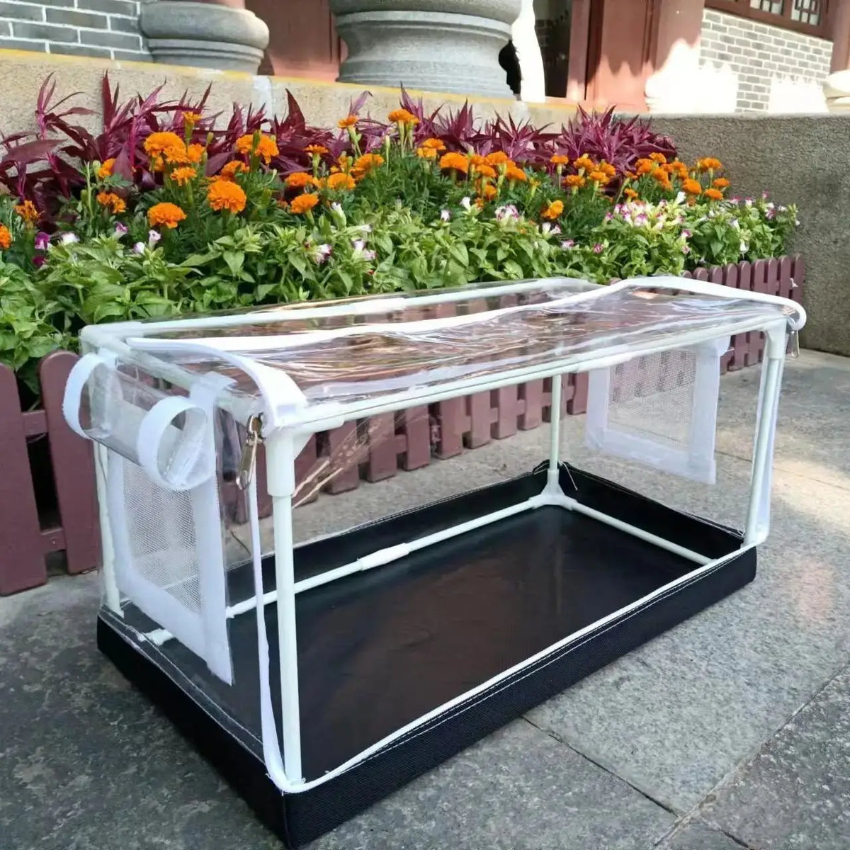 Home gardening, mushrooms, vegetables, small succulent plants, insulation, moisturizing, waterproof greenhouse shed, front door