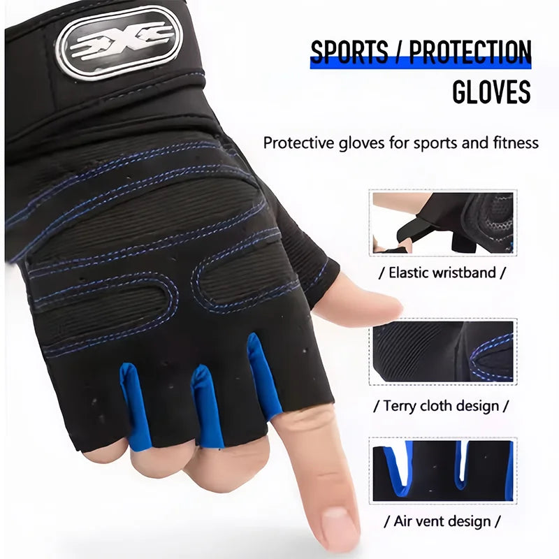Gym Gloves Fitness Weight Lifting Gloves Body Building Training Sports Exercise Cycling Sport Workout Glove for Men Women