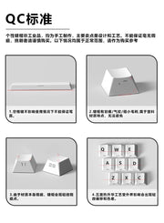 Anime Gaming Keyboard Keycaps 129 Key Set Pbt Material Five-Sided Heat Sublimation Transparent Side-Engraved Mechanical Keyboard
