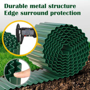 Corrugated  Garden Edging 7.87" x 30Ft, Landscape Edging Border for Lawn, Flower Bed, Garden Fence, Paver Edging