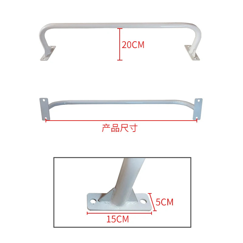 Indoor Outdoor Pull Up Fitness, Fixed Horizontal Bar, Wall Mounted Door Mounted Horizontal Bar, Home Punching Fitness