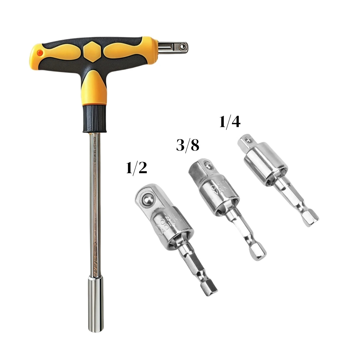 Screwdriver Set with T-shape Cross and Straight Slot Hexagon and Plum-shaped Heads for DIY Lovers Maintenance