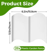15x14cm Fixed Garden Barrier Lawn Grass Plastic Garden Edging Border Landscape Edging Garden Edge Kit Barrier To Easy Install