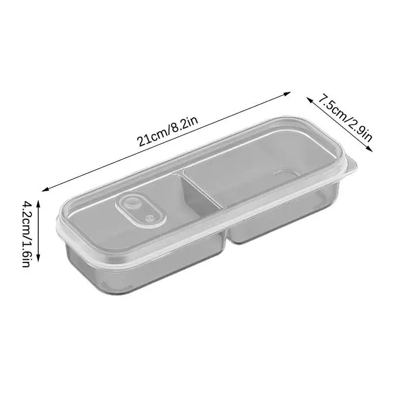 ♥Stackable Food Storage Boxes, Airtight Vegetable/Fruit Keepers for Kitchen Prep & Refrigerator Organization