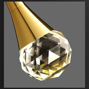 Villa Living Room Hanging Lamp Designer Loft Apartment Hotel Lobby Duplex Chandelier Modern Creative Golden Crystal Chandelier