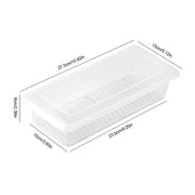 Food Fresh Storage Box Containers Kitchen Fridge Organizer Case Removable Drain Plate Tray For Keep Fruits Vegetables Meat Fish