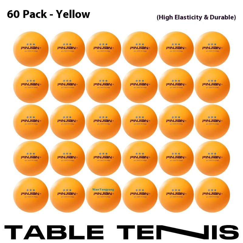 6-Pack 10-Pack 60-Pack Professional Table Tennis Balls for Training And Competition Indoor & Outdoor Sports Equipment
