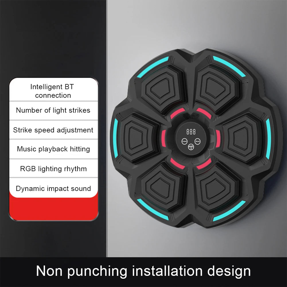 Music Boxing Machine Adult/Children Sport Fitness Smart BT Boxing Trainer Home Exercise Response Training Boxing Wall Target