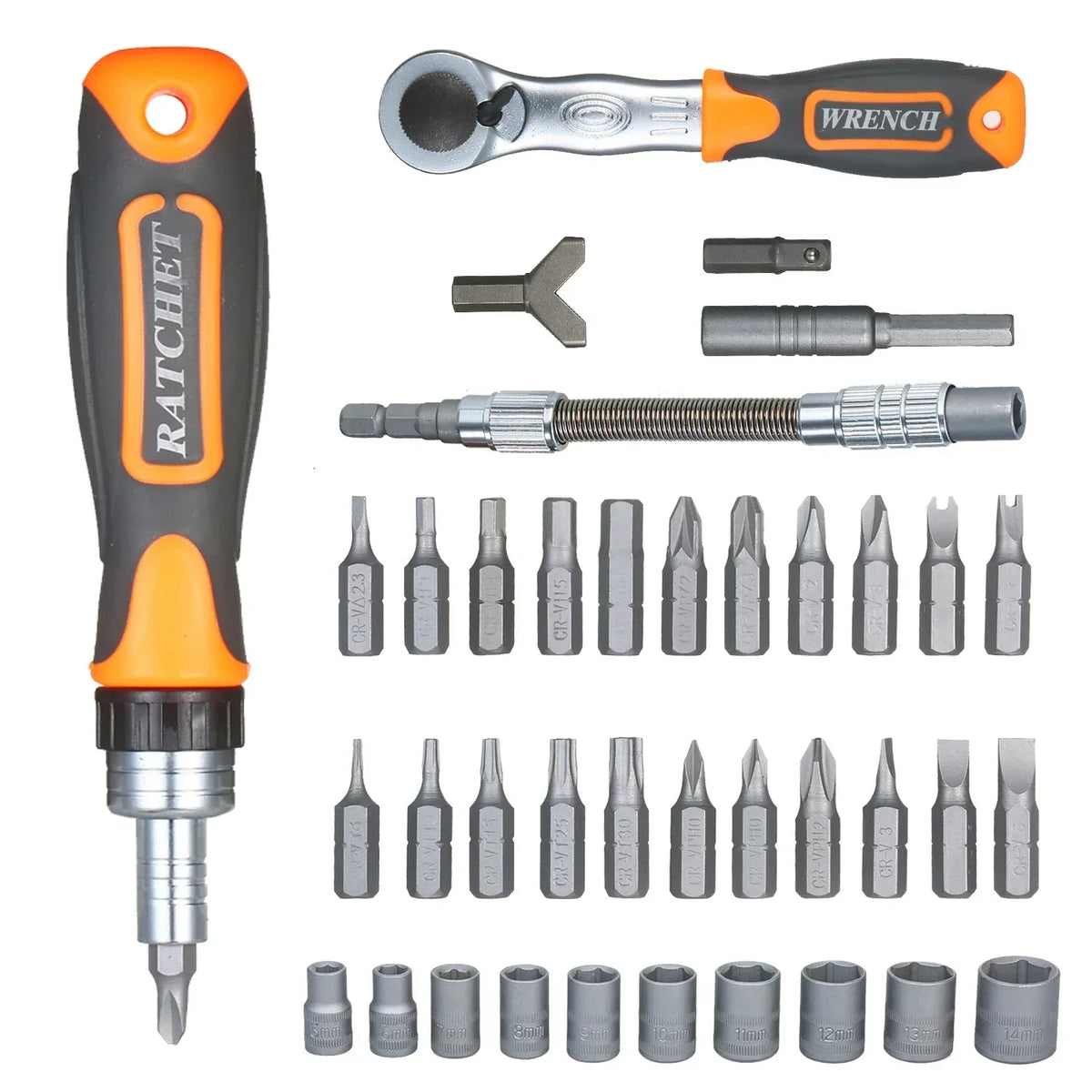 38 In 1 Multipurpose Screwdriver Bit Set Household Labor Saving Tool Kit Combination Ratchet Wrenches Hand Tool Sets