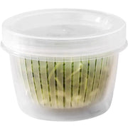 Kitchen onion, ginger, garlic circular storage box, household portable refrigerator with lid, fruit storage box, food drain box