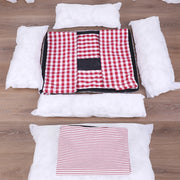 Dog Beds for Small Dogs Plaid Bed Pet Supplies Accessory Sofa Cushions Big Large Puppy Accessories Blanket Cats Baskets Pets Mat