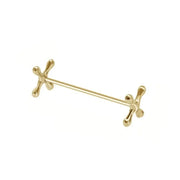 Kitchen Gadget Barbell Shape Chopstick Pillow Stainless Steel Japanese-style Spoon Holder Electroplate Fork Stand Dining Table