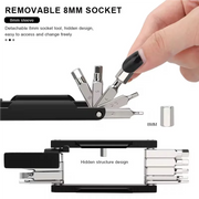 Bicycle Multi Tools For Bike Repair Tool 20 in 1 Portable Chain Splitter Cutter Hex Spoke Wrench Screwdriver Multitool